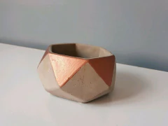 Molde de Silicone para Vaso geométrico Ref 542