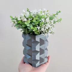Molde Vaso Geométrico Ref 1024