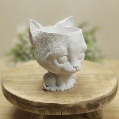 Molde de Silicone Para Vaso Gato Siamês Ref 823