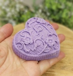 Molde De Silicone Para Coração Tricô e Flores Laço Ref 319 na internet