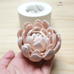 Molde de Silicone de Flor Peônia Ref 319