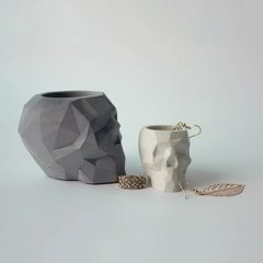 Molde de Silicone de Vaso Caveira Ref 330