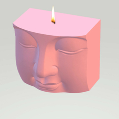 Molde de Silicone de Face de Buda Ref 1212