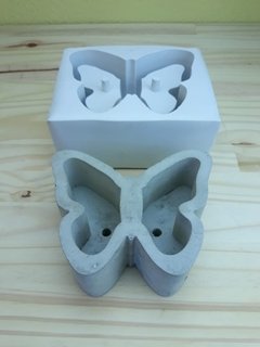 Molde de Silicone de Vaso Borboleta Ref 560 - SILIMIX MOLDES