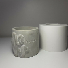 Molde De Silicone Para Vaso Cactu em Relevo Ref 636 - SILIMIX MOLDES