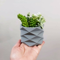 Molde De Silicone Para Vaso de Concreto Geométrico Ref 660