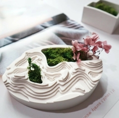 Molde De Silicone Para Vaso de Concreto Mini Jardim Ref 667