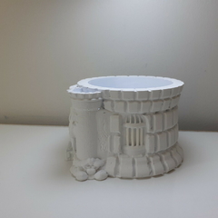 Molde De Silicone Para Vaso de Concreto Castelo Fantasma Ref652