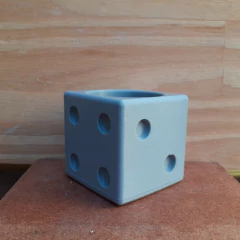 Molde De Silicone Para Vaso de Concreto Cubo Dado - comprar online