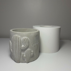 Molde De Silicone Para Vaso Cactu em Relevo Ref 636