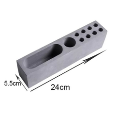 Molde De Silicone Para Vaso de Concreto Porta Celular e Canetas