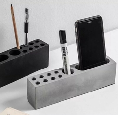 Molde De Silicone Para Vaso de Concreto Porta Celular e Canetas - comprar online