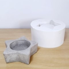 Molde de Silicone Para Porta Vela Estrela Ref 609 - loja online