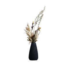 Dupla de Vaso Decorativo Com Arranjo de flores secas - ConcretAM - Design e funcionalidade