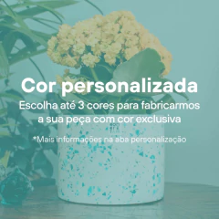 Vaso Quadrado C/ Prato em Granilite - loja online