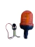 BALIZA DESMONTABLE GIRATORIA 60 LEDS 12V - 24V CON SOPORTE LUZ AMBAR - DomHouse Argentina