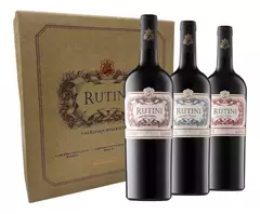 RUTINI ESTUCHE X3 (Cab. Sauvignon - Malbec + Cab. Sauvignon - Merlot + Cab. Sauvignon - Syrah)