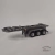 Miniatura Carreta Bug Porta Contêiner 20 Pés 3 Eixos - Grafite - Escala 1:50