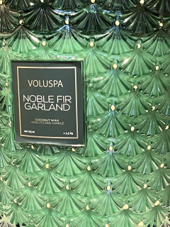 Vela pote vidro 250h 5 pavios Noble Fir Garland - comprar online
