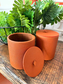 Caixa redonda terracota