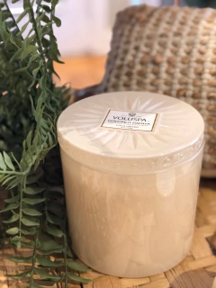 Vela pote vidro 150h Coconut Papaya na internet