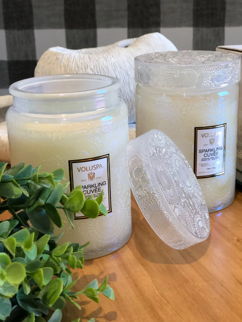 Vela pote vidro 100h Sparkling Cuvée - comprar online