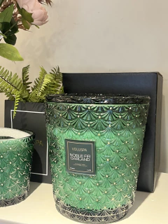 Vela pote vidro 250h 5 pavios Noble Fir Garland