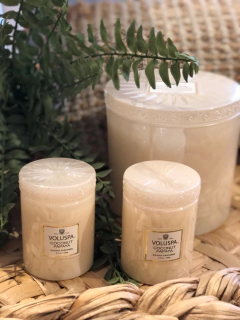 Mini vela pote vidro 50h Coconut Papaya - comprar online