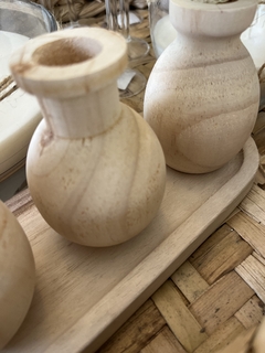 Kit Mini vasos em madeira - comprar online
