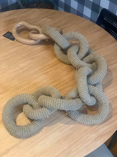 Corrente 9 elos com madeira