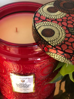 Vela pote vidro 140h Goji Tarocco Orange - comprar online