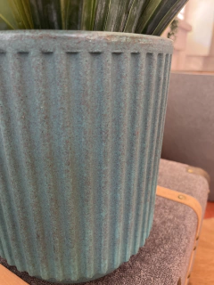 Vaso plástico cilindro 23cm verde - comprar online