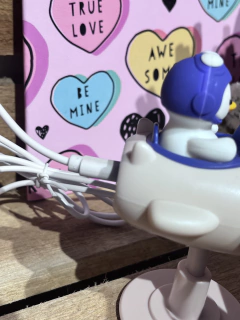 Mini Ventilador Patinho Piloto Roxo na internet