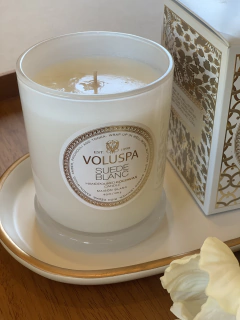 Vela copo 60h Suede Blanc na internet