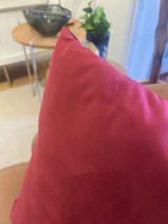 Almofada veludo soft lisa marsala - comprar online