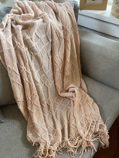 Manta tricot champagne - comprar online