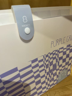 Pasta Sanfonada A4 - Purple Grid - comprar online