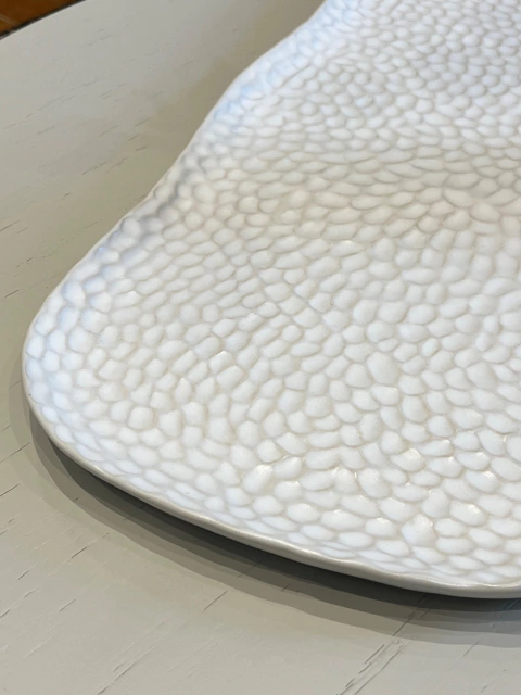 Bandeja orgânica off white G