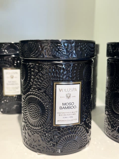 Mini vela pote vidro 50h Moso Bamboo - comprar online