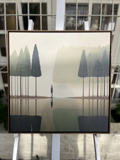 Quadro surreal pinheiros