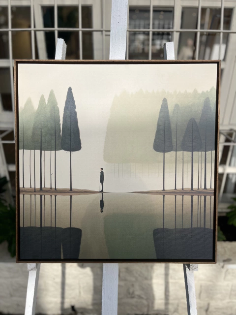 Quadro surreal pinheiros