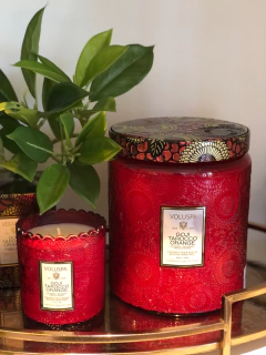 Vela pote vidro 140h Goji Tarocco Orange na internet