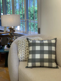 Almofada xadrez verde oliva na internet