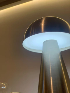 Luminária de mesa cogumelo prata - comprar online