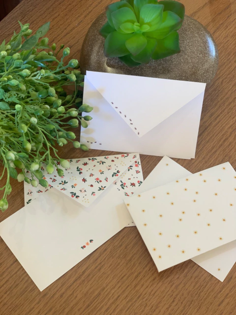 Kit Cartão social 3 estampas Misto Jardim