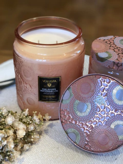 Vela pote vidro 140h Kalahari Watermelon na internet