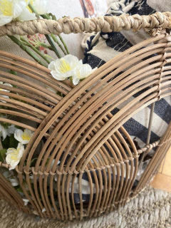 Cesto em rattan redondo - comprar online