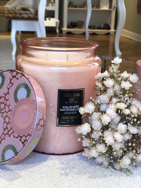 Vela pote vidro 140h Kalahari Watermelon