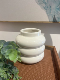 Vaso branco gomos P - comprar online