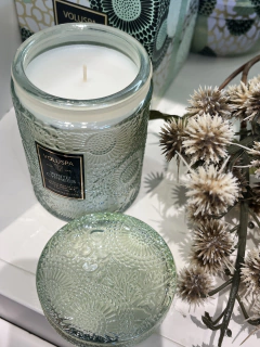 Mini vela pote vidro 50h White Cypress - comprar online